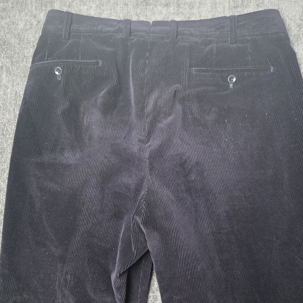 Incotex Brando Cashmere Cotton Corduroy Trousers Cashco Pants Navy Blue Size 34 - Picture 13 of 14